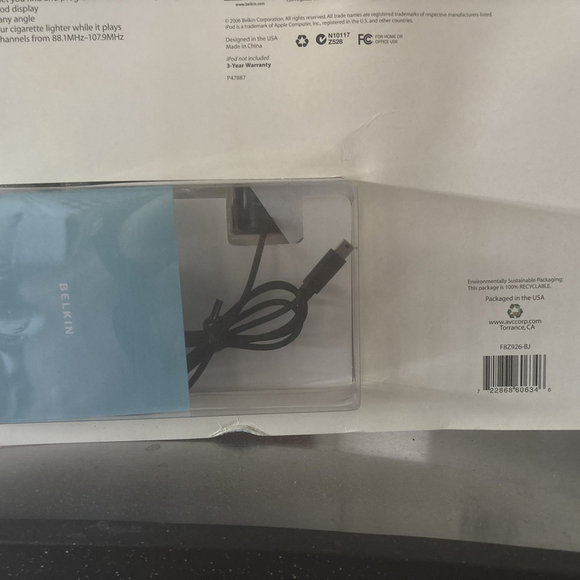 Belkin Car & Home Kit for iPod NEW Sealed. - Picture 8 of 10